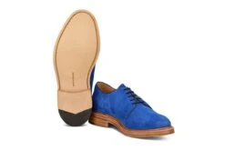 Robert Derby Shoe - Electric Blue Castorino Suede -Selected Footwear Stores robert derby shoe electric blue castorino suede 542880