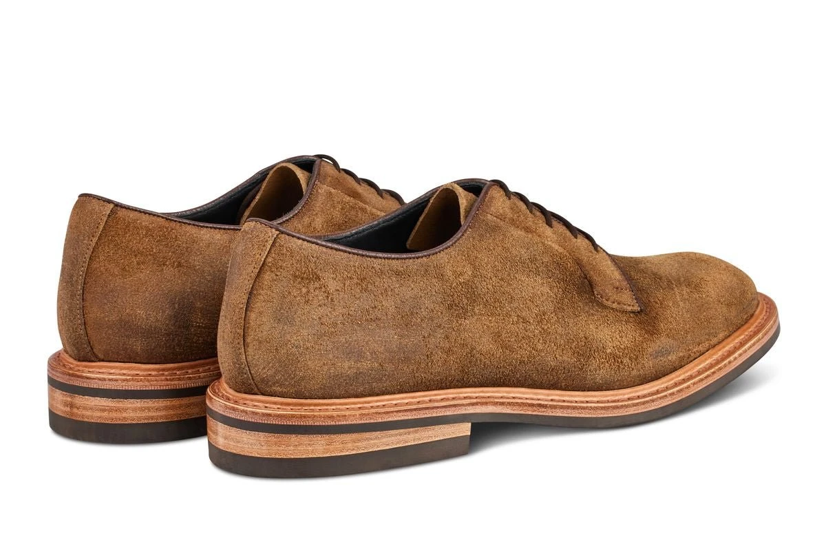Robert Derby Shoe - Peanut Reverse Suede 4 Robert Derby Shoe - Peanut Reverse Suede - Image 4