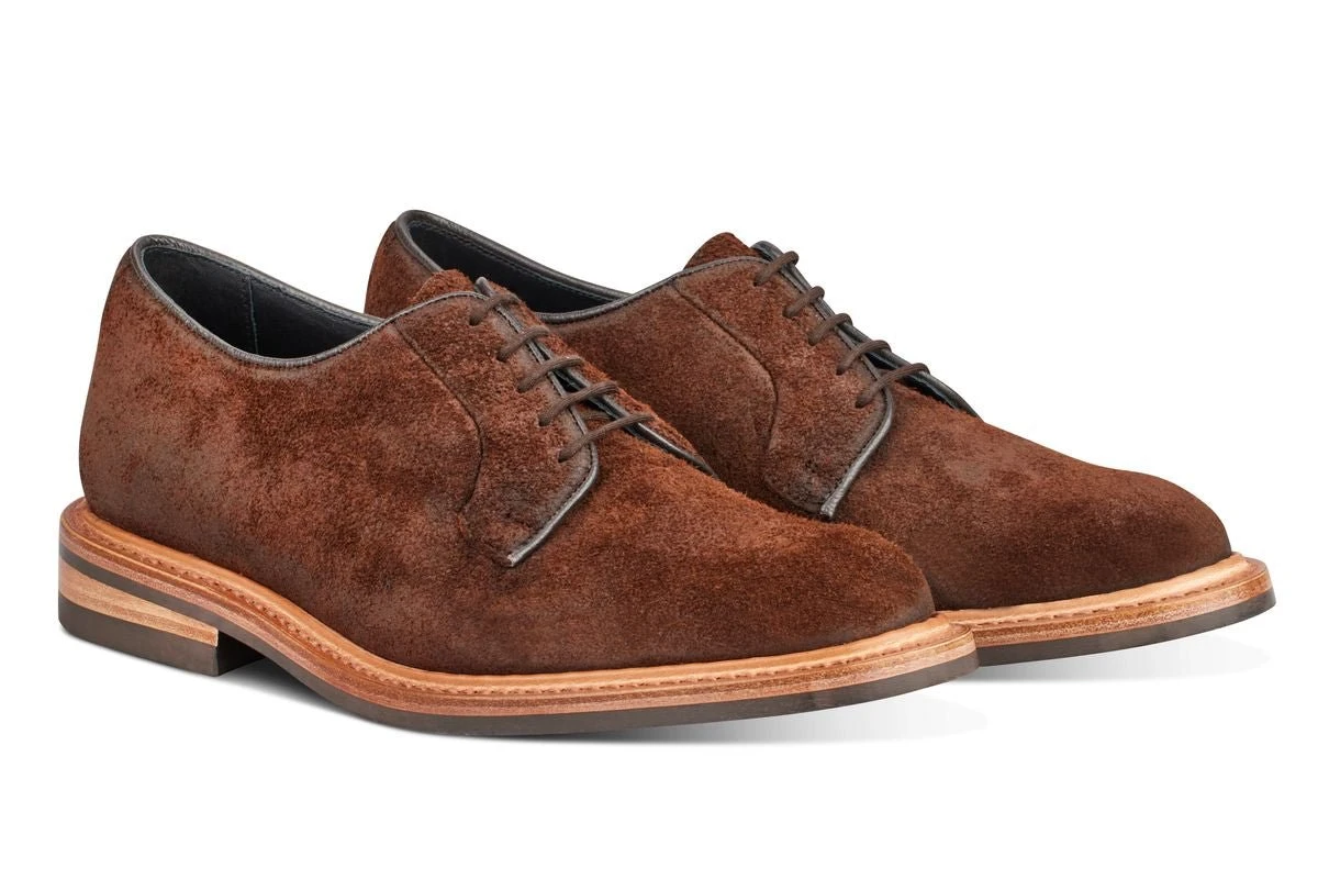 Robert Derby Shoe - Ridge Reverse Suede 3 Robert Derby Shoe - Ridge Reverse Suede - Image 3