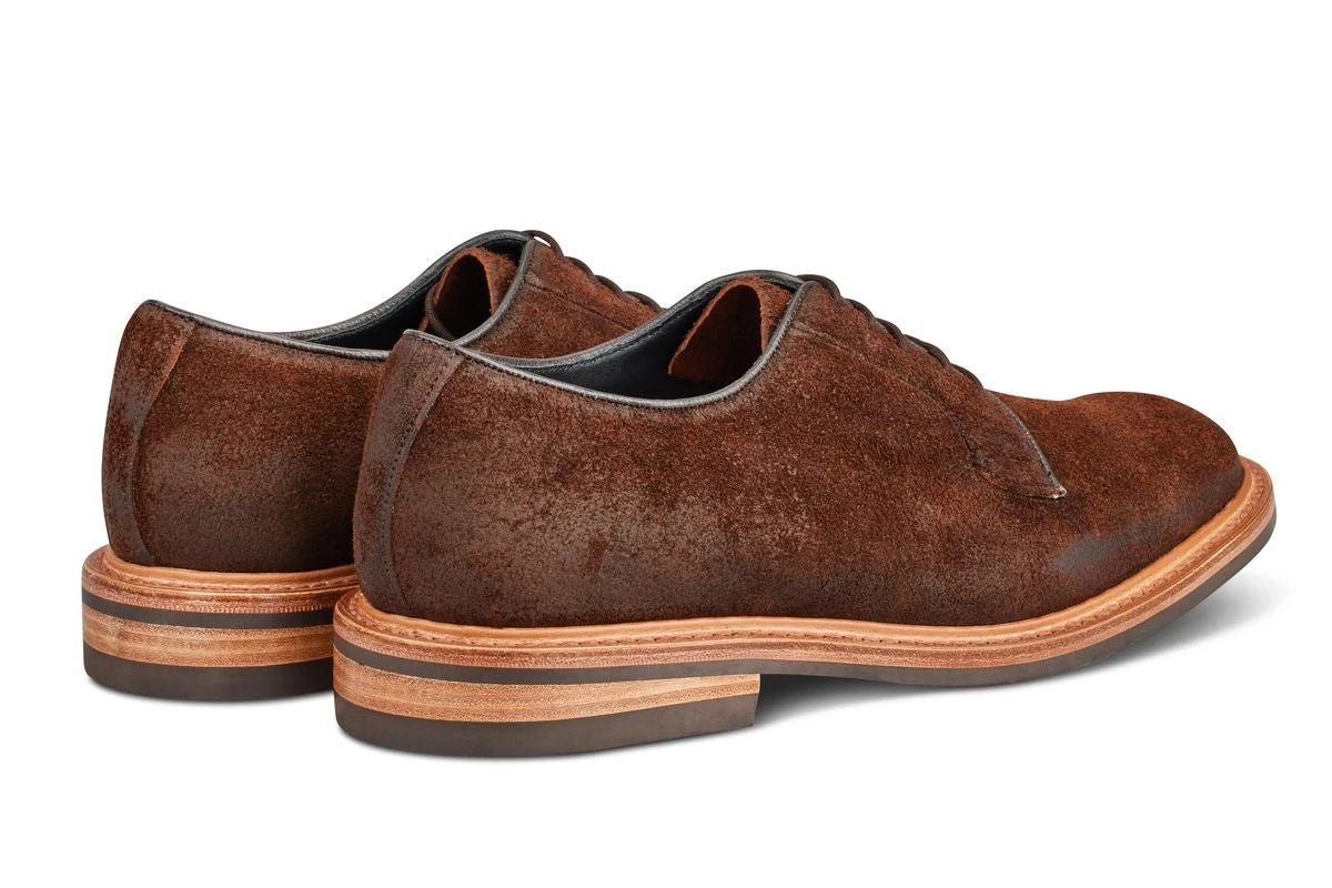 Robert Derby Shoe - Ridge Reverse Suede 4 Robert Derby Shoe - Ridge Reverse Suede - Image 4