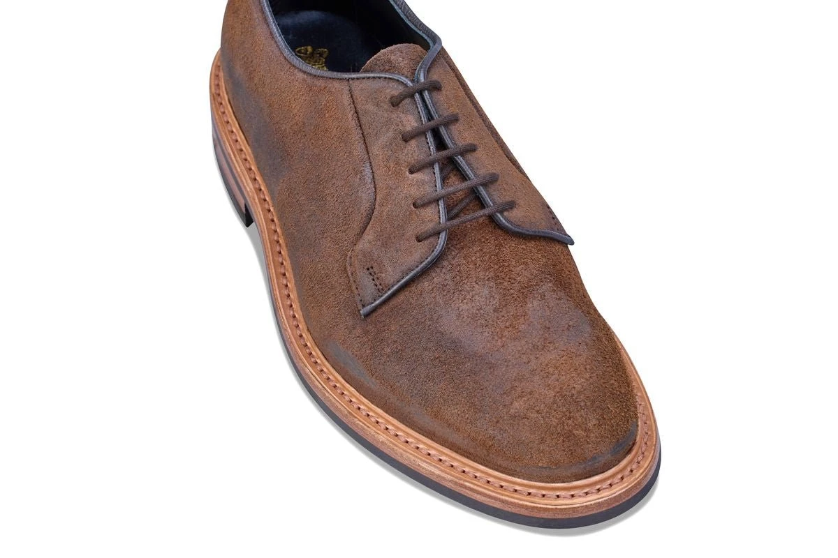 Robert Derby Shoe - Snuff Reverse Suede 2 Robert Derby Shoe - Snuff Reverse Suede - Image 2