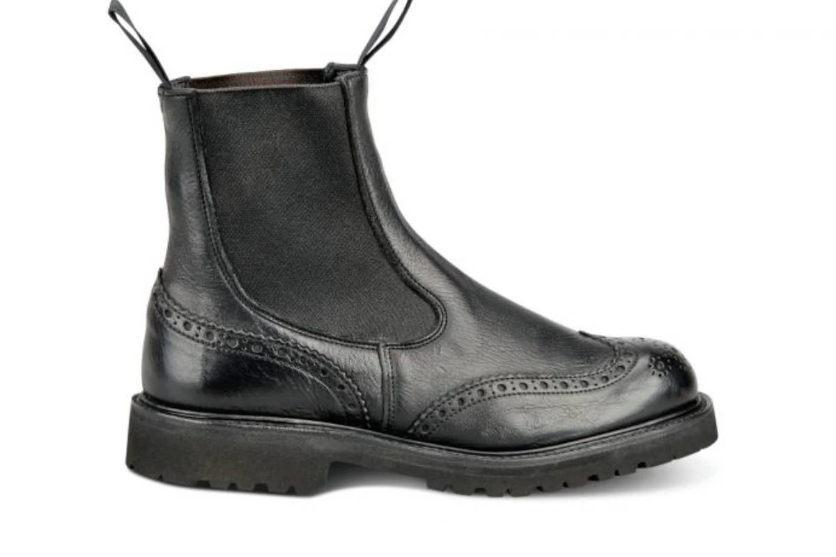 Silvia Country Dealer Boot - Olivvia Deerskin - Black 1 Silvia Country Dealer Boot - Olivvia Deerskin - Black