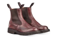 Silvia Country Dealer Boot - Olivvia Deerskin - Burgundy -Selected Footwear Stores silvia country dealer boot olivvia deerskin burgundy 184322