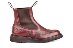 Silvia Country Dealer Boot - Olivvia Deerskin - Burgundy