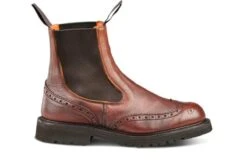 Silvia Country Dealer Boot - Olivvia Deerskin - Chestnut Burnished