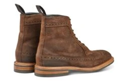 Simon Longwing Brogue Boot - Ridge Reverse Suede -Selected Footwear Stores simon longwing brogue boot ridge reverse suede 501096