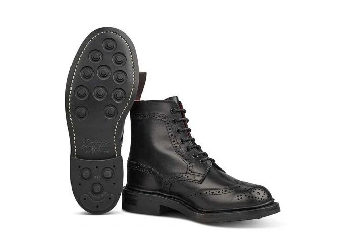 Stephy Brogue Boot - Black 6 Stephy Brogue Boot - Black - Image 6