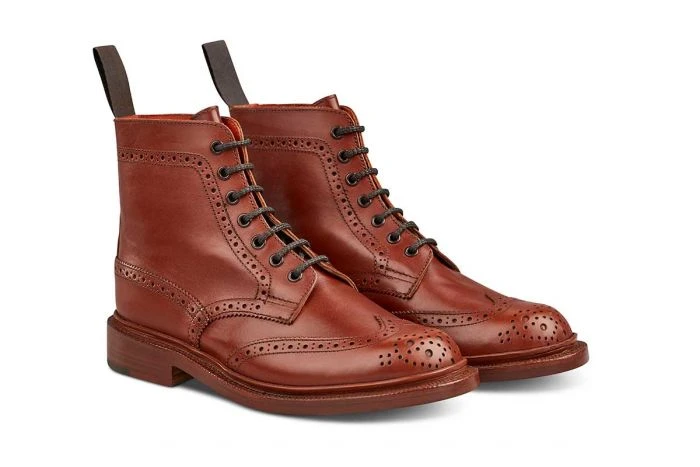 Stephy Brogue Boot - MARRON ANTIQUE 3 Stephy Brogue Boot - MARRON ANTIQUE - Image 3