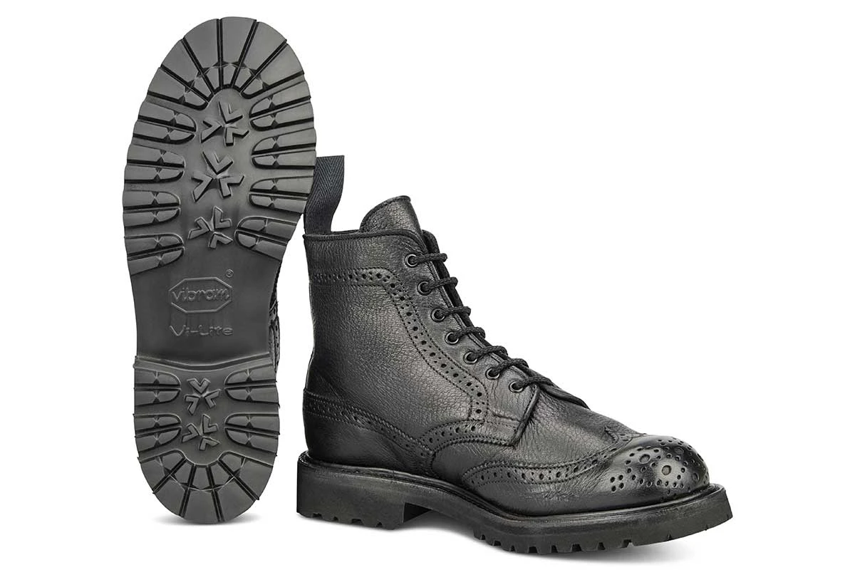 Stephy Brogue Boot - Olivvia Deerskin - Black 5 Stephy Brogue Boot - Olivvia Deerskin - Black - Image 5