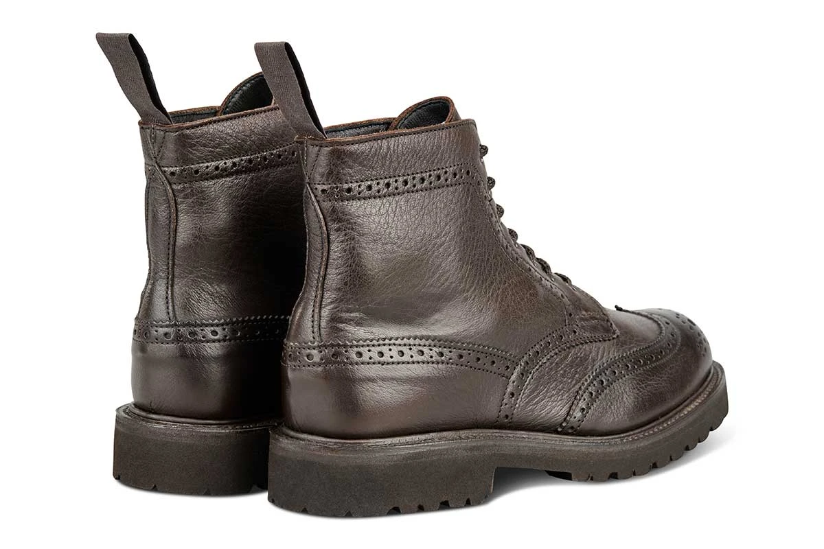Stephy Brogue Boot - Olivvia Deerskin - Brown 4 Stephy Brogue Boot - Olivvia Deerskin - Brown - Image 4