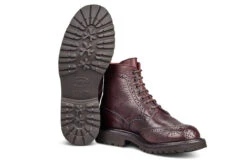 Stephy Brogue Boot - Olivvia Deerskin - Burgundy -Selected Footwear Stores stephy brogue boot olivvia deerskin burgundy 107161