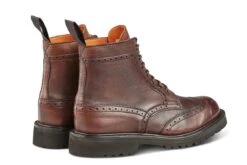 Stephy Brogue Boot - Olivvia Deerskin - Chestnut Burnished -Selected Footwear Stores stephy brogue boot olivvia deerskin chestnut burnished 234633
