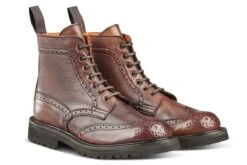 Stephy Brogue Boot - Olivvia Deerskin - Chestnut Burnished -Selected Footwear Stores stephy brogue boot olivvia deerskin chestnut burnished 599489
