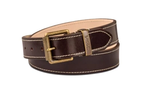 TRICKER'S LEATHER BELT - Dark Brown -Selected Footwear Stores trickers leather belt dark brown 257310