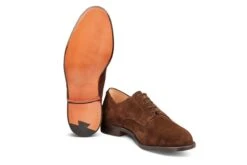 Wiltshire Plain Derby City Shoe - Chocolate Repello Suede -Selected Footwear Stores wiltshire plain derby city shoe chocolate repello suede 180990