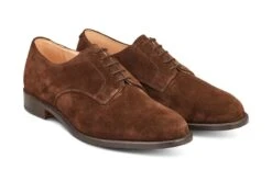 Wiltshire Plain Derby City Shoe - Chocolate Repello Suede -Selected Footwear Stores wiltshire plain derby city shoe chocolate repello suede 367840