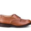 Woodstock Plain Derby Country Shoe - Sienna Scotch Grain