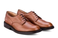 Woodstock Plain Derby Country Shoe - Sienna Scotch Grain -Selected Footwear Stores woodstock plain derby country shoe sienna scotch grain 394051