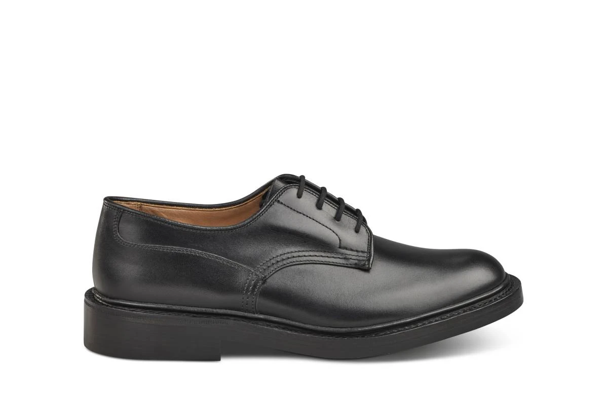 Woodstock Plain Derby Shoe - Black 1 Woodstock Plain Derby Shoe - Black